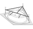 Каркас к ванне VAGNERPLAST Iris 143x143 VPK143143 1