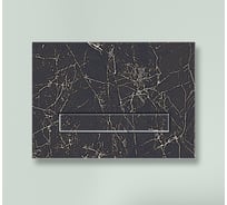 Каменная клавиша смыва Lavinia Boho RelFix, цвет greek black, c антибактериальным покрытием 38050901