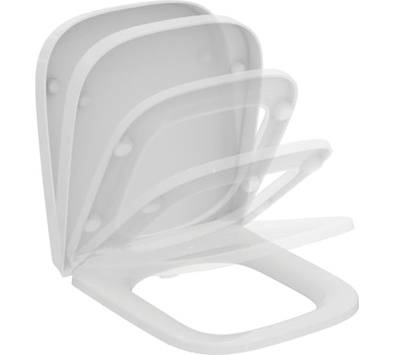 Сидение и крышка для унитаза Ideal Standard T473701 i.life S с функцией плавного закрытия, дюропласт, с функцией fast fix (легкосъемное) 00077501 1