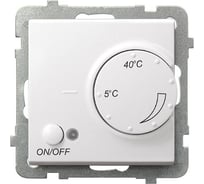 Регулятор белый с датчиком Sonata для теплого пола Ospel RTP-1R/m/00