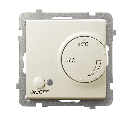 Регулятор бежевый с датчиком Sonata для теплого пола Ospel RTP-1R/m/27