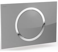 Клавиша смыва для унитаза MEPA Zero серебристое стекло 421856