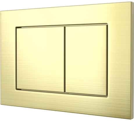 Кнопка смыва для инсталляции Tokito TATSUMAKI SQUARE GOLDEN BRASS, брошированное золото TOK-TATSUMAKI-SQ-GB