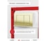 Кнопка смыва для инсталляции Tokito TATSUMAKI SQUARE GOLDEN BRASS, брошированное золото TOK-TATSUMAKI-SQ-GB 5