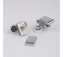 Ролики для дверей душевой кабины SERVICE PLUS хром глянцевый, 8 шт, 4 верхних, 4 нижних CRM808