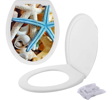 Крышка для унитаза FORA фотопринт Морская звезда FOR-LID07