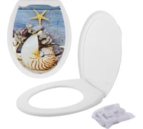 Крышка для унитаза FORA фотопринт Морской FOR-LID17
