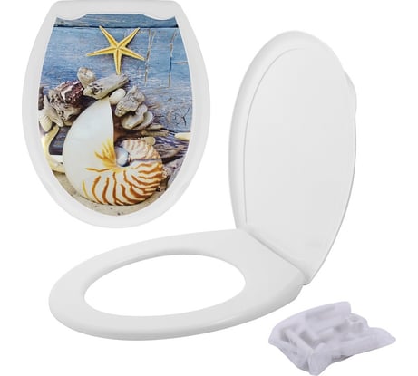 Крышка для унитаза FORA фотопринт Морской FOR-LID17