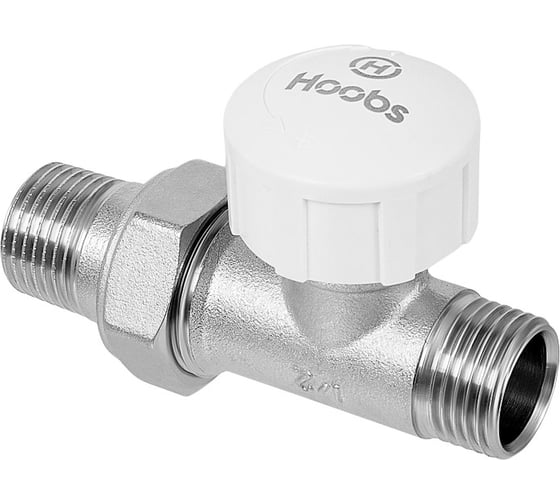 Клапан термостатический Hoobs с преднастройкой, прямой 1/2"х1/2"ЕК HB-156805840
