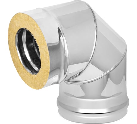 Сэндвич-колено (120х200 мм; AISI 430-0.5 мм; 90 град.; 3 секции) ВезувийО-100013