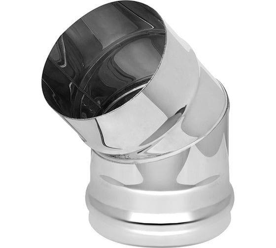 Колено (120 мм; AISI 430-0.5мм; 2 секции; 45град.) Везувий А-27221 1