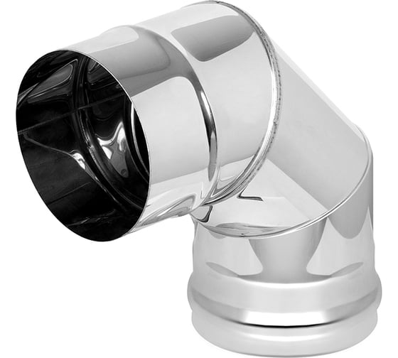 Колено (120 мм; AISI 430-0.5мм; 3 секции; 90град.) Везувий А-27224 1