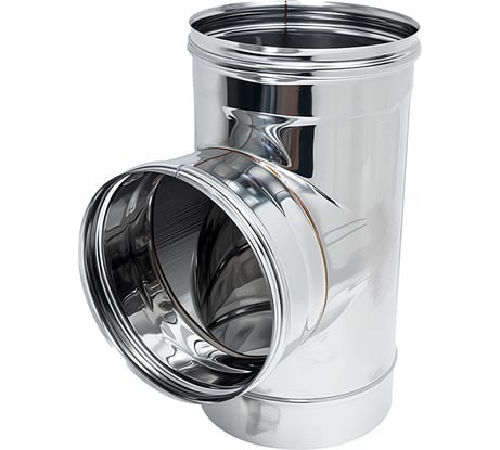 Тройник Ferrum Д 90 гр, 0.5 мм, ф200 f4512