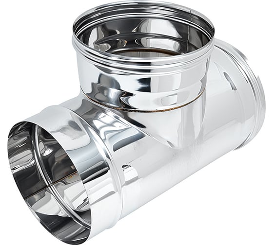 Тройник Ferrum Д 90 гр, 0.5 мм, ф200 f4512