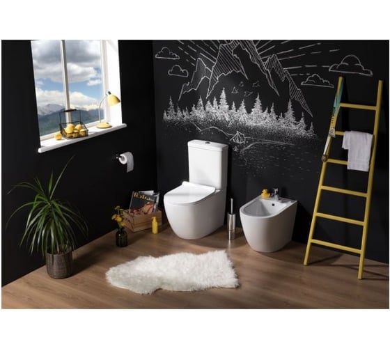 Бачок для напольного унитаза Aquanet CETUS-C2 слив 4.5/3 л, подключение снизу 00203343