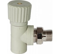 Вентиль для радиаторов TEBO PPR 25x3/4 НР угловой серый 031060414