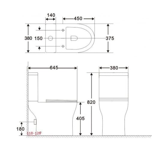 Бачок для напольного унитаза Aquanet Roll 2-C-1 слив 4.5/3 л, подключение снизу 00240207