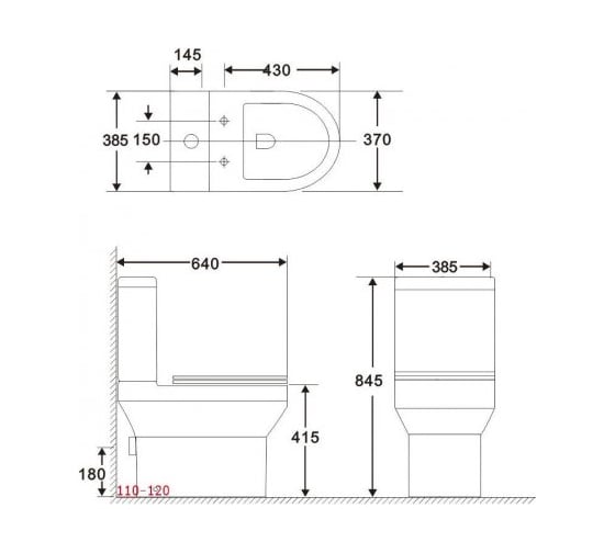 Бачок для напольного унитаза Aquanet Logic-C-1 слив 4.5/3 л, подключение снизу 00240211