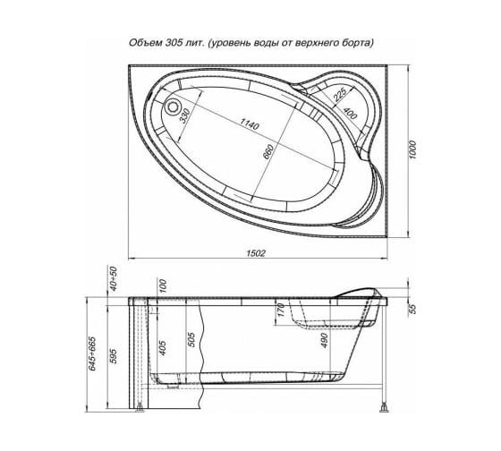 Фронтальная панель Aquanet Mayorca R 00161977