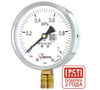 Манометр технический ПО Физтех, АО МП3-Уф исп ЭКО 0-1 МПа кт.1,5 d.100 IP40 M20х1,5 РШ 4687205178497
