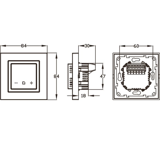 Терморегулятор для теплого пола Primoclima Primotronic ET-44W черный