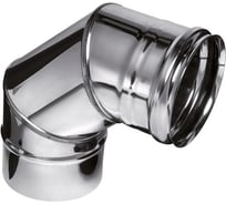 Колено Ferrum 0.5 мм, 90 гр, ф 125 мм f2405