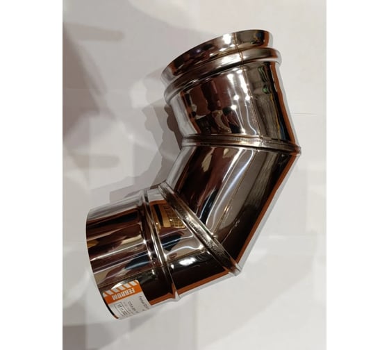 Колено Ferrum 0.5 мм, 90 гр, ф 130 мм f2406