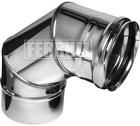 Колено Ferrum 0.8 мм, 90 гр, ф 115 мм f2418