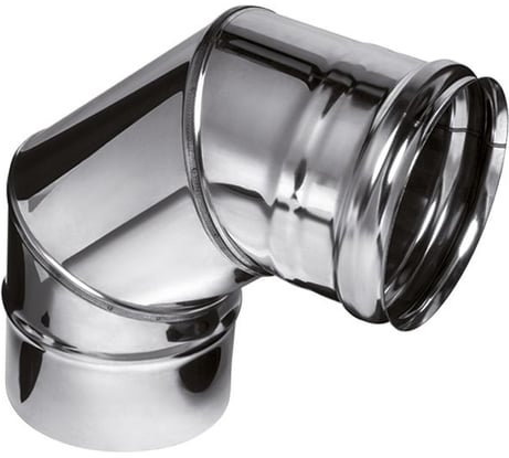 Колено Ferrum 0.5 мм, 90 гр, ф 200 мм f2412