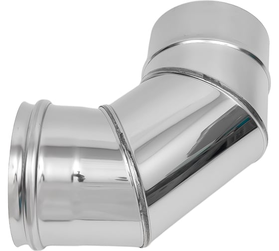 Колено Ferrum 0.8 мм, 90 гр, ф 130 мм f2420