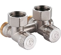 Узел нижнего подключения Giacomini R384 Ду 15, Ру10, 1/2x3/4ЕК, угловой R384X012 022-2387