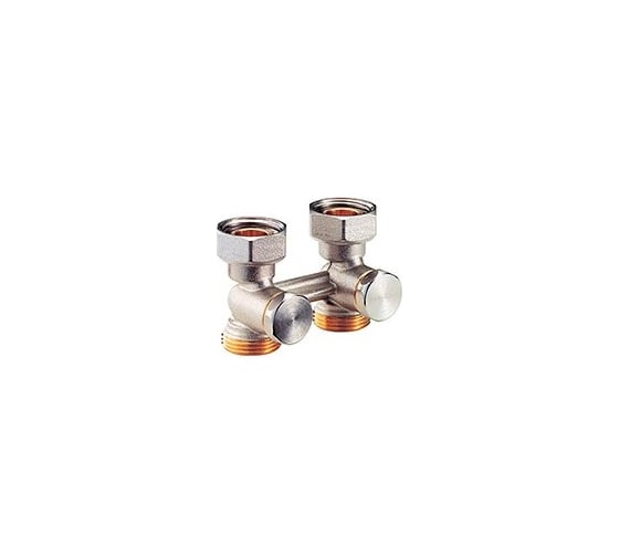 Узел нижнего подключения Giacomini R383 Ду 15 Ру10 1/2x3/4ЕК прямой R383X012 022-2385 1