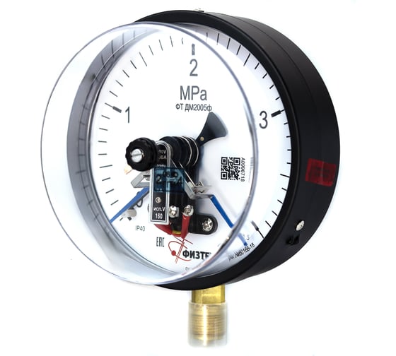 Манометр ПО Физтех, АО ДМ2005ф исп V 0-4 МПа кт.1,5 d.160 IP40 M20*1,5 РШ 4687205178114 1