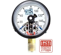 Манометр электроконтактный ПО Физтех, АО ДМ2010ф исп V 0-160 кПа кт.1,5 d.100 IP40 M20х1,5 РШ 4687205178190
