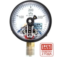 Манометр электроконтактный ПО Физтех, АО ДМ2010ф исп V 0-400 кПа кт.1,5 d.100 IP40 M20х1,5 РШ 4687205178244