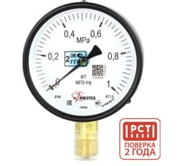 Манометр технический ПО Физтех, АО МП3-Уф 0-1 МПа кт.1,5 d.100 IP40 G1/2 РШ 4687205178336