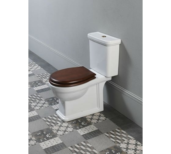 Крышка-сиденье GSI MS87NC CLASSIC soft-close хромированные петли, грецкий орех 00000071684