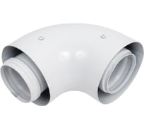 Отвод коаксиальный KRATS 60/100, Bosch, Buderus, Navien S/C/E, Baxi ECO Nova/Classic, Federica Bugatti, Baltur, Лемакс, Fondital и др. в комплекте фланец K-02F
