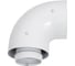 Отвод коаксиальный KRATS 60/100, Bosch, Buderus, Navien S/C/E, Baxi ECO Nova/Classic, Federica Bugatti, Baltur, Лемакс, Fondital и др. в комплекте фланец K-02F 5