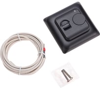 Терморегулятор механический REXANT R70XT с датчиком температуры пола и LED-индикатором 16А/5Вт, черный 51-0594