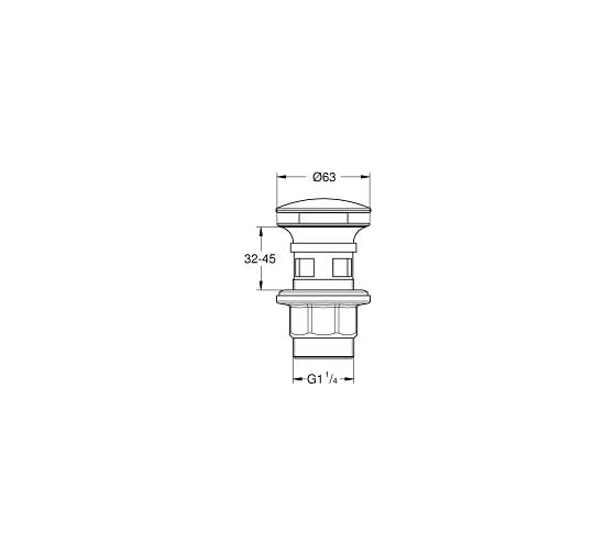 Нажимной донный клапан Grohe 40824000
