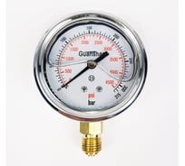 Манометр виброустойчивый АРКАИМ YN63Z на 315 бар, 63 мм, G 1/4" радиальный, глицериновый YN63ZR315D63G14