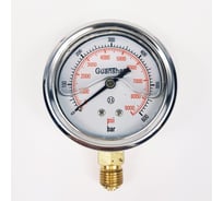 Манометр виброустойчивый АРКАИМ YN63Z на 600 бар, 63 мм, G 1/4" радиальный, глицериновый YN63ZR600D63G14