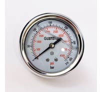 Манометр виброустойчивый АРКАИМ YN63Z на 315 бар, 63 мм, G 1/4" осевой, глицериновый YN63ZО315D63G14