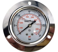 Манометр виброустойчивый АРКАИМ YN63Z на 600 бар, 63 мм, G 1/4" фланцевый, глицериновый YN63ZF600D63G14