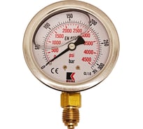 Манометр гидравлический виброустойчивый АРКАИМ WKP1007 на 315 бар, 63 мм, G 1/4" радиальный, глицериновый WKP1007R315D63G14 33903247