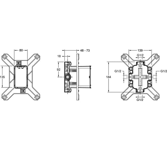 Скрытая часть JACOB DELAFON MODULO 98699D-NF 00000038912