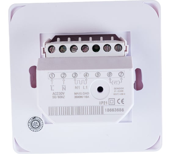 Термостат механический Basic (16 A; 230 В) для теплых полов EKF mtt-2