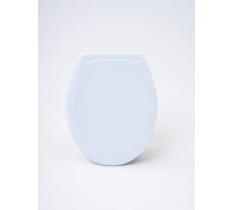 Сиденье для унитаза VIRPLAST Океан белое пластик с креплениями 20985581