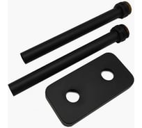 Комплект обжимных трубок VIVALDO DN15 мм, 1/2"РН, L110 мм, с двойным отражателем L100 мм W50 мм H15 мм, антрацит DRP-AT